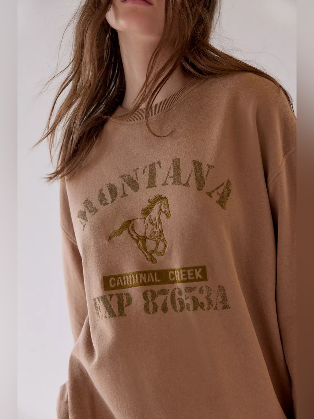 Urban Outfitters Montana Embroidered Pullover Sweatshirt Size Small - Picture 2 of 6